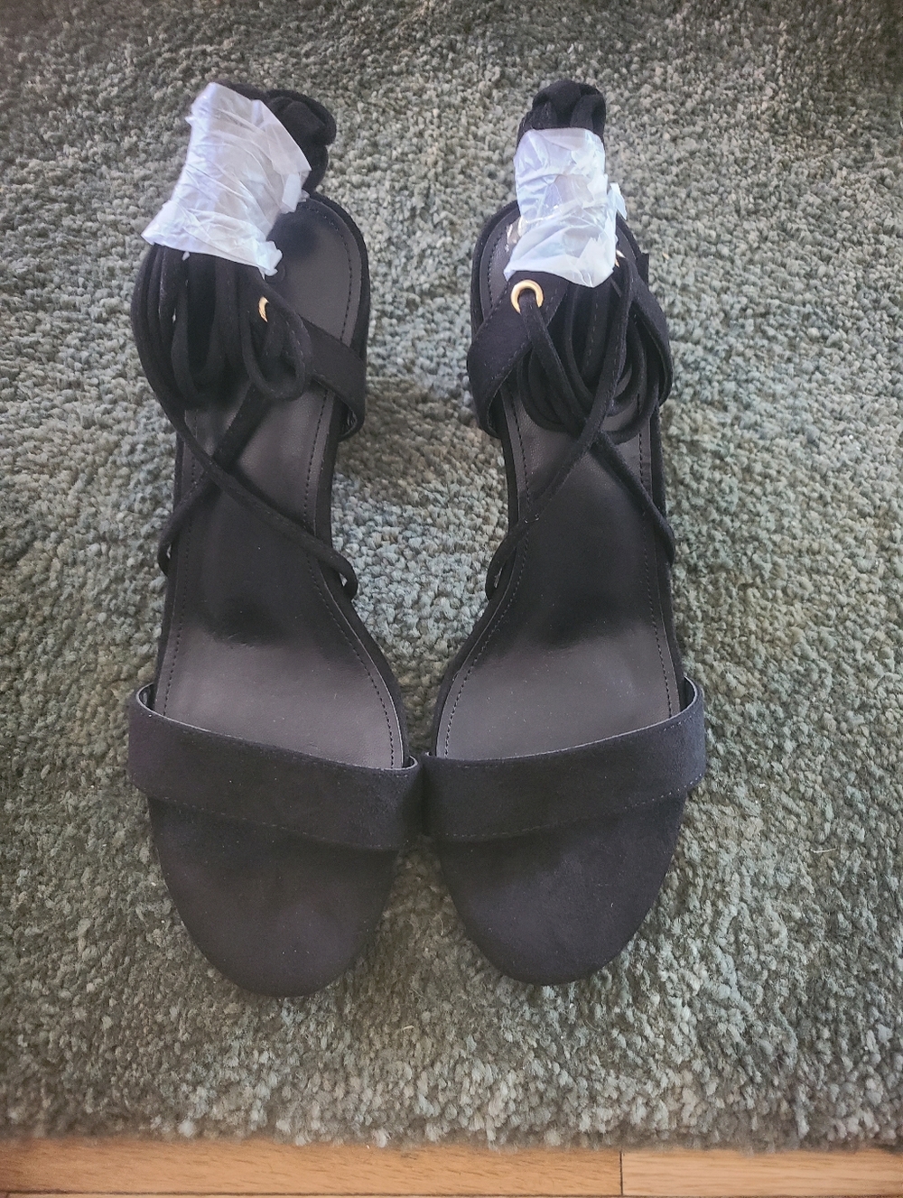 Classic Suede Lace-Up Women's Sandals, NWOB - Picture 3 of 4